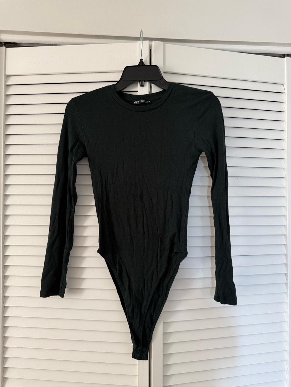 Zara Black Crew Neck Top